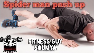 'Spider man push up || Hard workout || Fitness guy Soumya || #shorts'