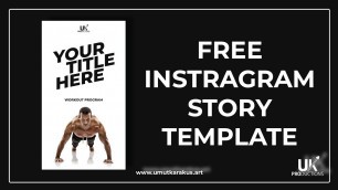 'FITNESS MAN SPORT INSTAGRAM NUDE SINGLE STORY TEMPLATE'