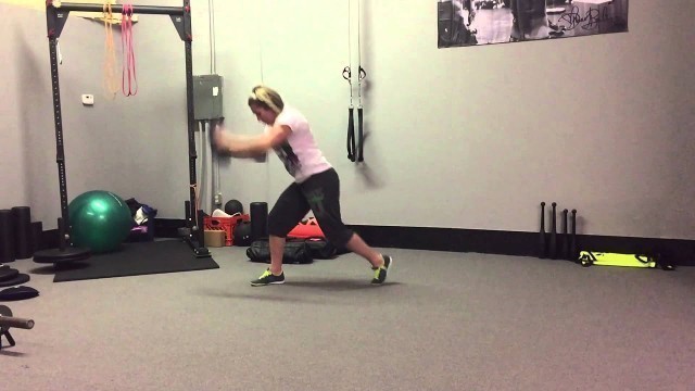 'Sandbell Slam with Stepback | Rippel Effect Fitness'