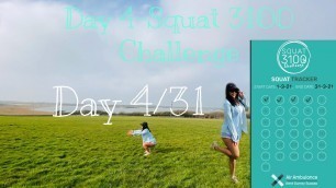 '100 a day  squat challenge//Day 4/31 #supportingAirAmbulanceKSS'