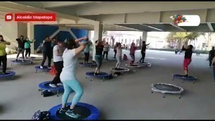 'EN IZTAPALAPA NOS PREPARAMOS PARA LA CLASE DE JUMPING FITNESS MÁS GRANDE DEL MUNDO'