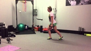 'Dumbbell Slider Split Squat Hang Carry | Rippel Effect Fitness'