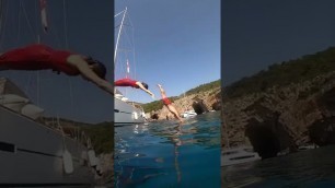 'Jumping from a Boat 