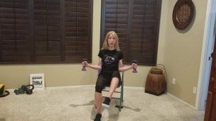 'Chair workout for Strength (Happy Together cool down) w/Nancy, GCC Fitness'