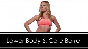 'LOWER BODY & CORE BARRE WORKOUT: with CHAIR'