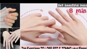 'Top Exercises For Girls | Effective Exercises Burn Fat And Toning Fingers at home'