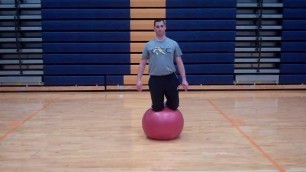 'GCC PED171 Stability Ball Balance Progeression (4-Point, Kneeling, Sitting)'