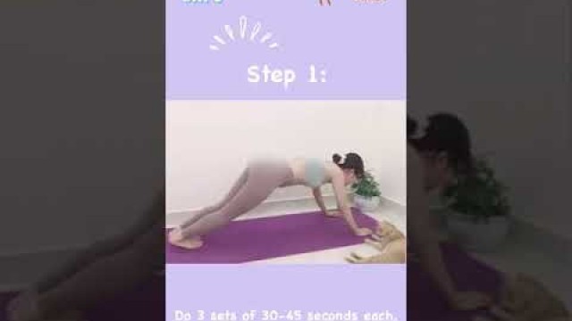 'Day 6 Belly fat burning  exercises for woman at home fitness tiktok #shorts'