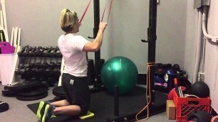 'Band Pulldown - Tall-Kneeling Wide Grip | Rippel Effect Fitness'