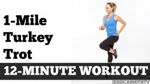'1-Mile Turkey Trot |  Fast Paced Walking Workout Full Length Low Impact Home Exercise Video'