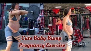 'Pregnancy Workout by Diana Ruiz | Popping Baby Bump'