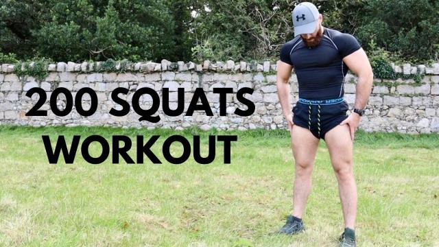 '200 SQUAT WORKOUT |  Home Leg Workout No Equipment (Follow Along)'