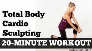 '20 Minute Cardio Sculpting Full Body Workout At Home | Total Body Fat Burning Exercise Video'