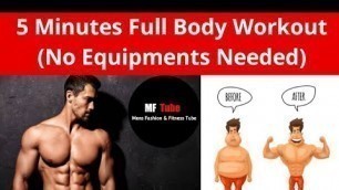 '5 Minutes full body workout in Tamil | Fitness Tips | MF Tube'