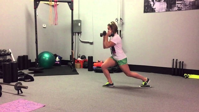 'Dumbbell Slider Split Squat | Rippel Effect Fitness'