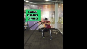 'battle ropes benefits & core workout . #battlerope #cardio #core #abs #calorie #anytimefitness #arm'