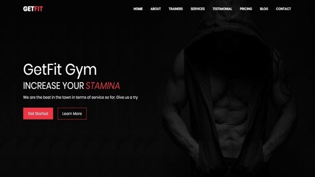 'GetFit Gym - Responsive Fitness Club HTML Template | Bootstrap Fitness Club website Template'