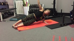 'Side Plank - Feet Staggered | Rippel Effect Fitness'