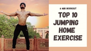 'Top 10 Jumping Exercise (Home Workout)    Burn 200 kcal    #homeworkout #fatloss #weightlose'