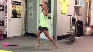 'Band Pallof Press to OH - Split Stance | Rippel Effect Fitness'