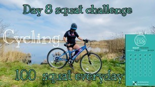 '100 a day squat Challenge || Day 8/31 || Cycling #supportingAirAmbulanceKSS'