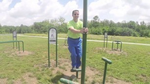 'Park Fitness Circuit: How to do a step up | Indiana University Health'