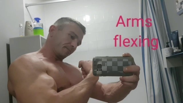 'FLEXING BICEP Fitness Man'