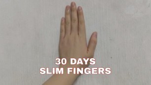 'I did a slim fingers workout for 30 days #shorts'