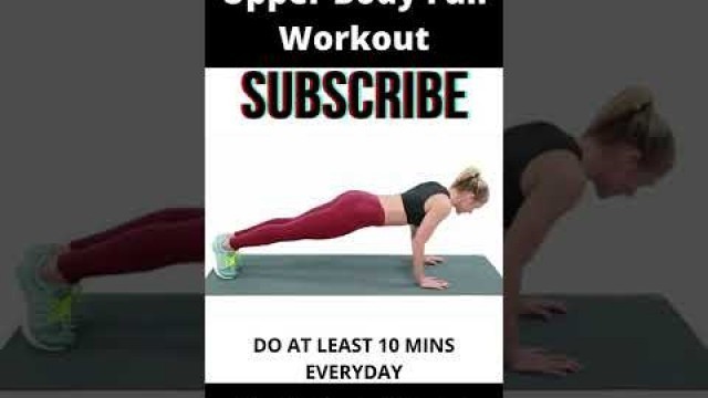 'Full Upper Body Workout From Home | Health And Fitness Tips | Exercise'