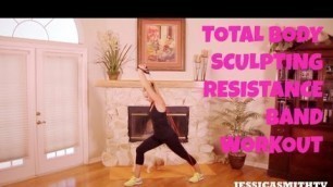 'Exercise, Fitness: Free, Full Length Total Body Sculpting Resistance Band Workout'
