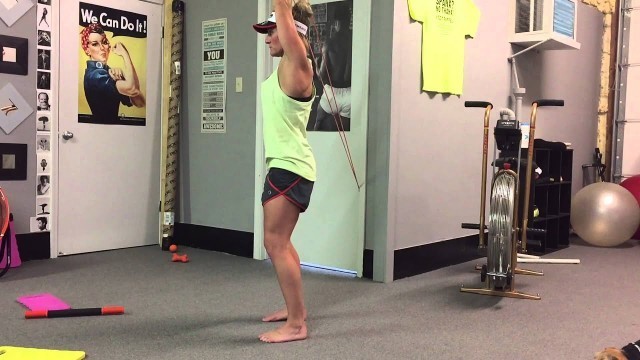 'Band Overhead Hold - Parallel Stance | Rippel Effect Fitness'