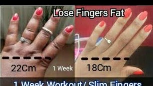 '3 MIN SLIM FINGERS WORKOUT/ EXERCISES TO LOSE FINGERS FAT'
