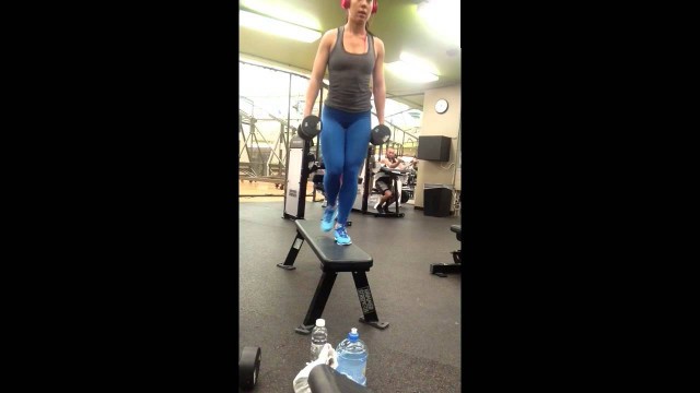 'Randi Kennedy Fitness - Step Up Curtsy Lunge'