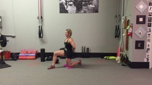 'Half Kneeling Hip Flexor Static Stretch | Rippel Effect Fitness'