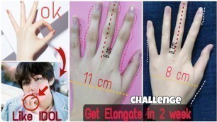'Exercises For Fingers |  Elongate and slim fingers ♥️for beautiful hands | Home Fitness challenge #3'
