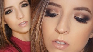 'Gold Smokey Eye using Persona Cosmetics Identity Palette! | Ashley Landry'