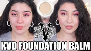 '*NEW* KVD BEAUTY GOOD APPLE FOUNDATION BALM REVIEW & DEMO'