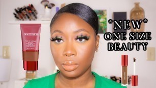 '*New* ONE SIZE Beauty Blur Balm Foundation Review & Wear Test Dark 3 + Spring Makeup tutorial'