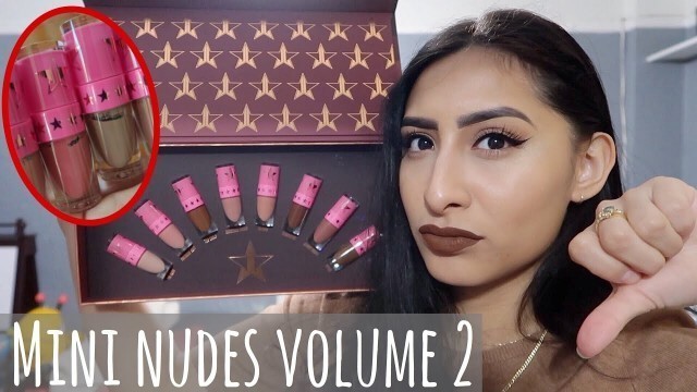 'Jeffree Star Mini Liquid Lipstick Bundle VOLUME 2 *EMPTY BOTTLES?!* Lip Swatches + Review 2020'