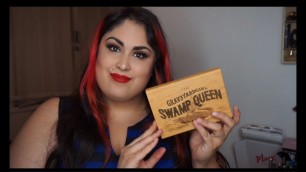 'Tarte Cosmetics Grav3yard Girl Swamp Queen Eye and Cheek Palette Review Live Swatches'