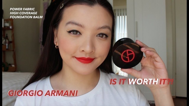 'giorgio armani - power fabric foundation balm demo & review'