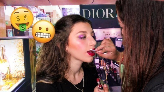 'Getting My Makeup Done At The DIOR Makeup Counter 