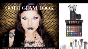 'Goth Glam Cut Crease | Morphe Brush Review | James Charles Palette | Black Moon Liquid Lip  - Castle'