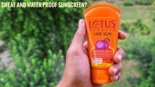 'Lotus Herbals Safe Sun Block Cream SPF 30 Review | Black plum extract - Astringent and Moisturizing?'