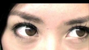 'Max Pure Brown Contact Lenses Review Black Swan Makeup Michelle Phan 2011'