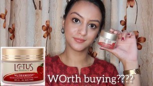 'Lotus Herbals Nutramoist Moisturizer || Review ✅❌|| #lotusherbalscream'