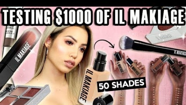 'TESTING $1000 WORTH OF IL MAKIAGE | FOUNDATION WEAR TEST REVIEW'