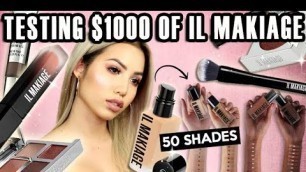 'TESTING $1000 WORTH OF IL MAKIAGE | FOUNDATION WEAR TEST REVIEW'