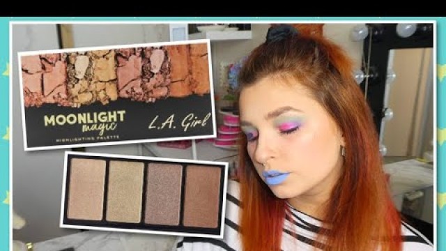 'Moonlight Magic Highlighting Palette Review | LA Girl Cosmetics | Cerise1307 |'