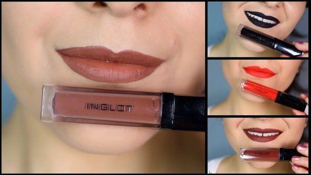 'Inglot HD Lip Tint Matte Swatches'